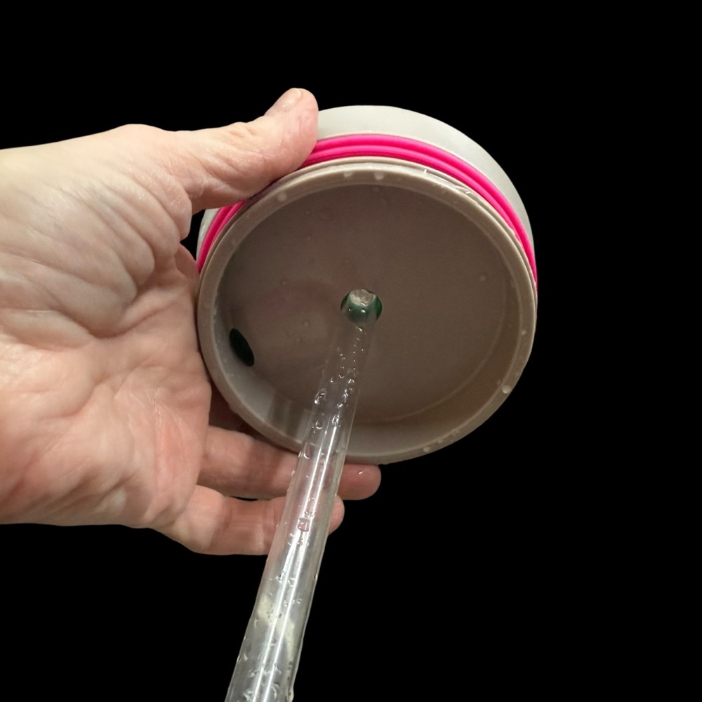 Owala pale green with  Pink Accent 40 oz tumbler - Picture 5 of 7